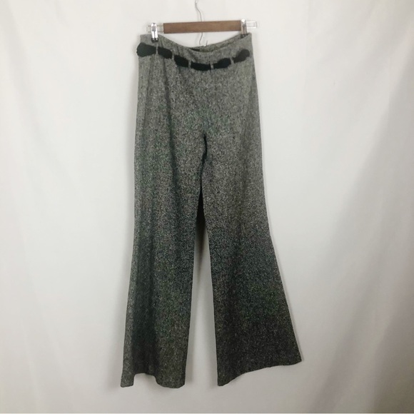 Moda International Wool Blend Black Pants Flared Flare Size 4 - Picture 1 of 14